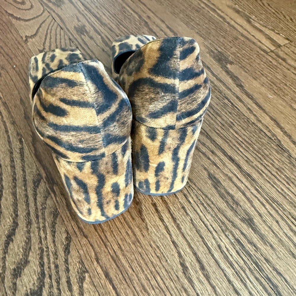 Prada Leopard Print Block Heels - Picture 4 of 6